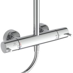 Ideal Standard Ceratherm HP/Combi Flexible Exposed Chrome Thermostatic Dual Shower Mixer
