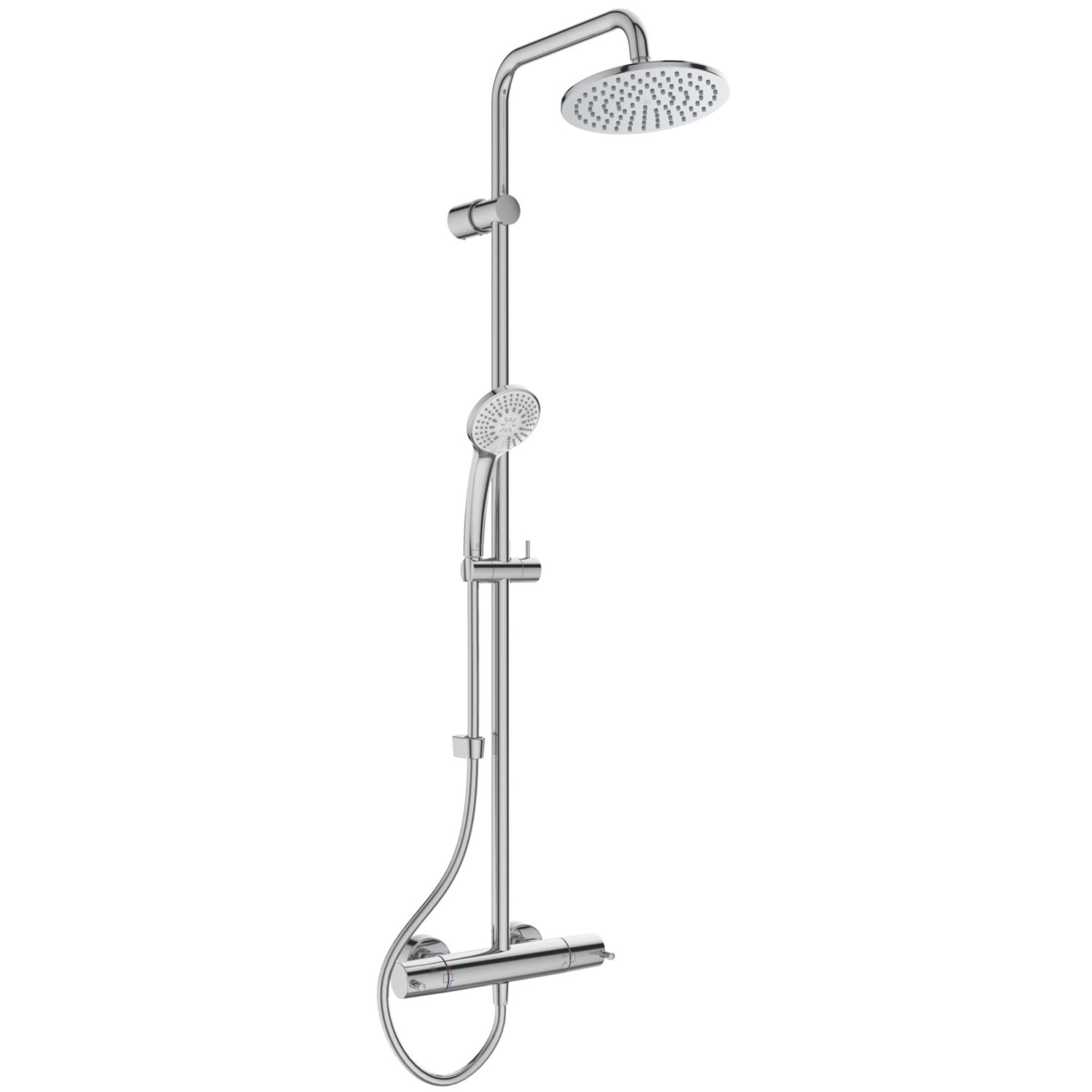 Ideal Standard Ceratherm HP/Combi Flexible Exposed Chrome Thermostatic Dual Shower Mixer (630RJ)