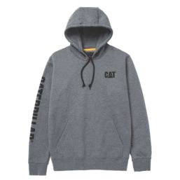 CAT Trademark Banner Hoodie Dark Grey X Large 45" Chest