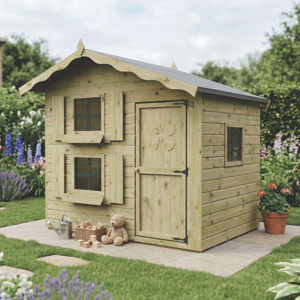 Mercia Snowdrop 7' x 5' (Nominal) Timber Playhouse - Screwfix