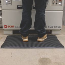 COBA Orthomat Premium Bubble Anti-Fatigue Floor Mat Black 1500mm x 900mm x 16mm