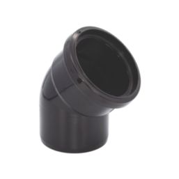 FloPlast  Push-Fit 135° Single Socket Bend Black 110mm