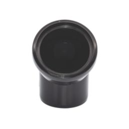 FloPlast  Push-Fit 135° Single Socket Bend Black 110mm