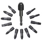 Erbauer  1/4" Hex Shank Mixed Screwdriver Bit Set 13 Pieces