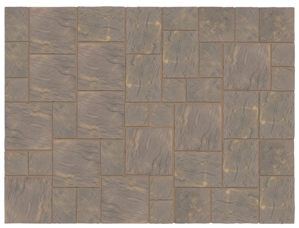 Kelkay Abbey Patio Kit Antique 10.22m² 45 Pack