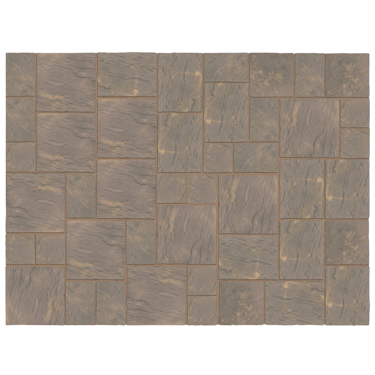 Kelkay Abbey Patio Kit Antique 10.22m² 45 Pack (631FC)