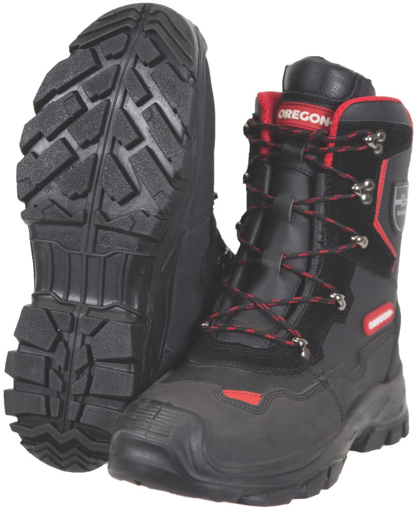 Oregon Yukon Safety Chainsaw Boots Black Size 13 - Screwfix