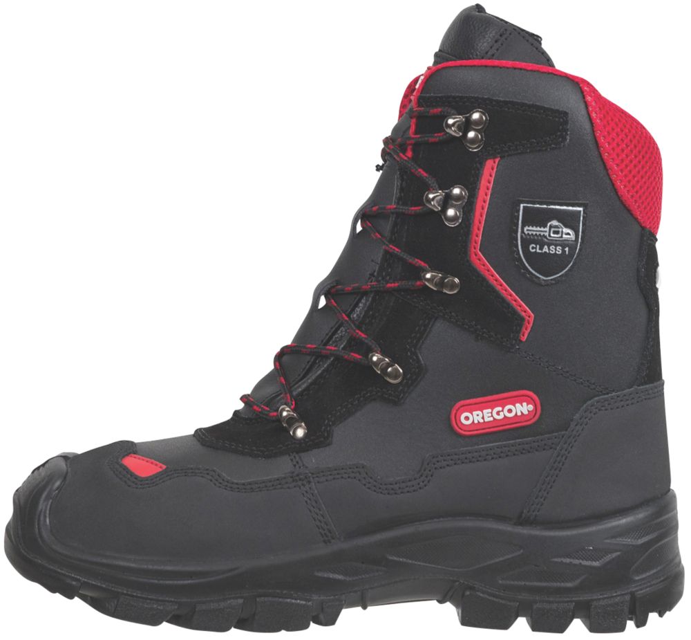 Oregon Yukon Safety Chainsaw Boots Black Size 13 - Screwfix