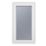 Crystal  Left-Hand Opening Obscure Triple-Glazed Casement White uPVC Window 610mm x 1115mm