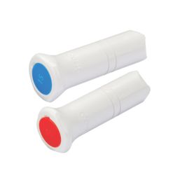Hep2O  Plastic Push-Fit Keyless Blanking Pegs 15mm 2 Pack