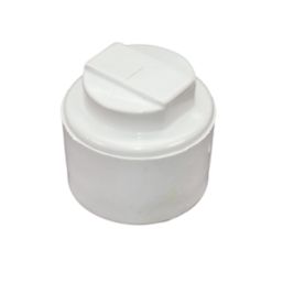 FloPlast FloFit+ Plastic Push-Fit Stop Ends 22mm 2 Pack