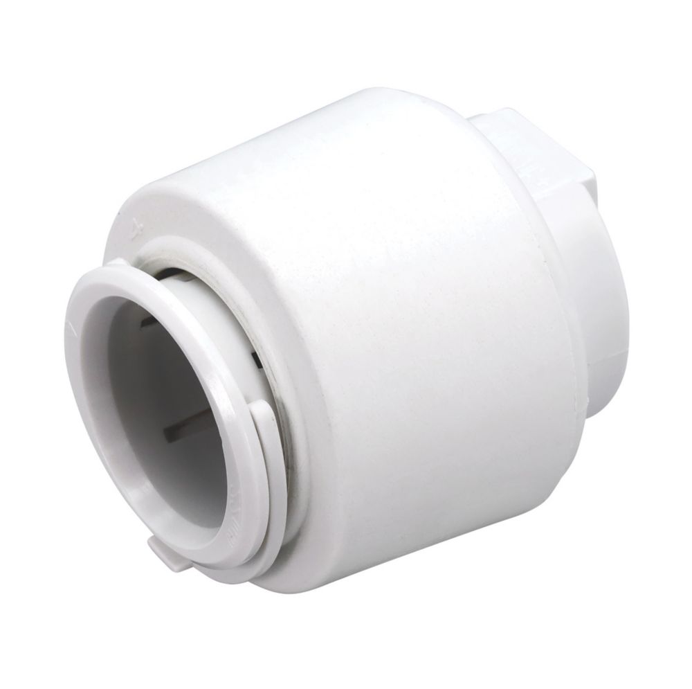 FloPlast FloFit+ Plastic PushFit Stop Ends 22mm 2 Pack Screwfix