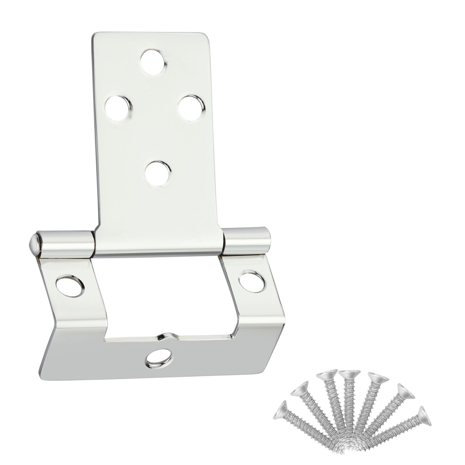 Smith & Locke Polished Chrome Door Hinge 50mm x 64.6mm 2 Pack (631TE)