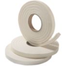 Stormguard Jumbo Rubber Foam Weatherstrips White 3m 3 Pack