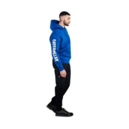 CAT Trademark Banner Hoodie Blue X Large 46" Chest