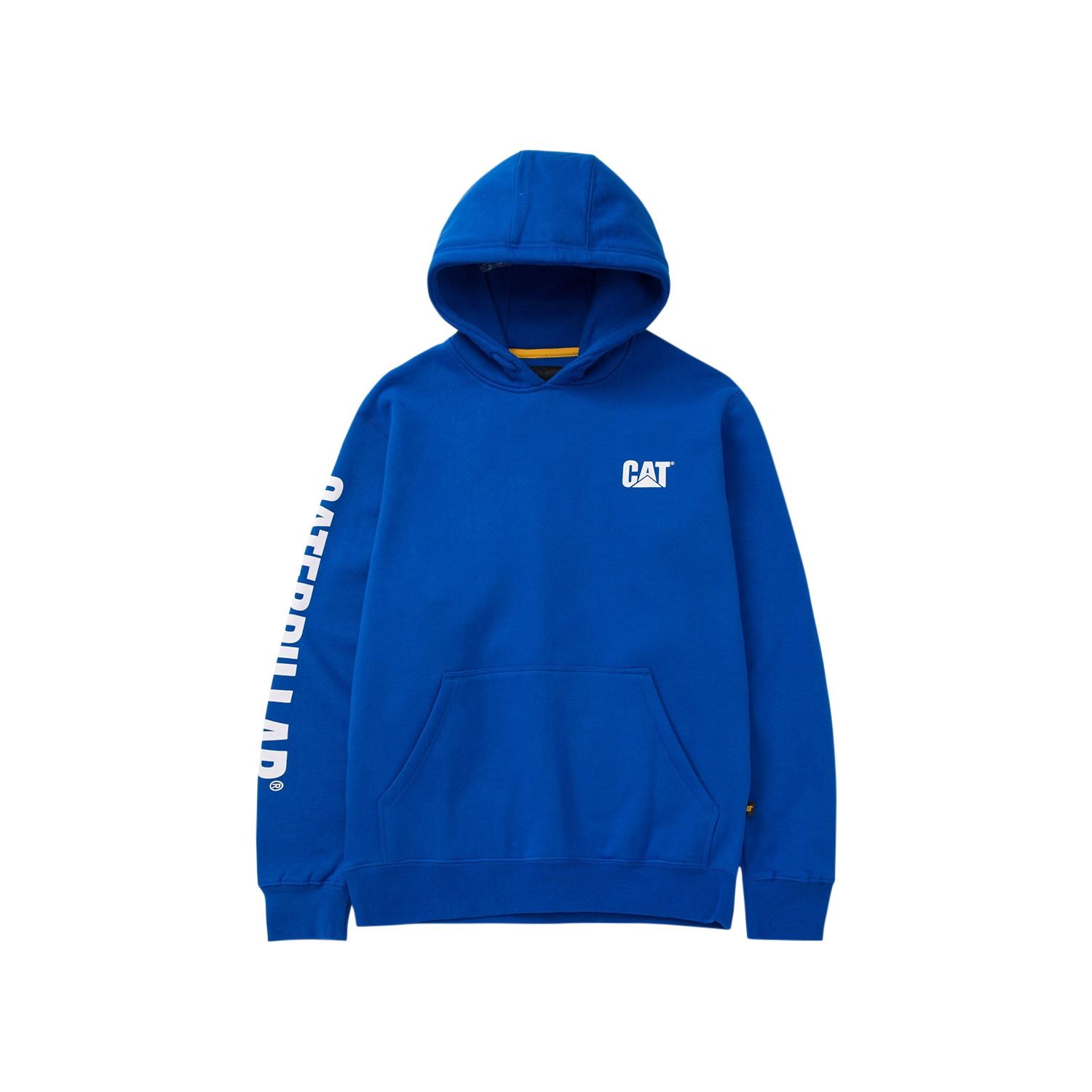 CAT Trademark Banner Hooded Sweatshirt Blue X Large 46" Chest (631TN)