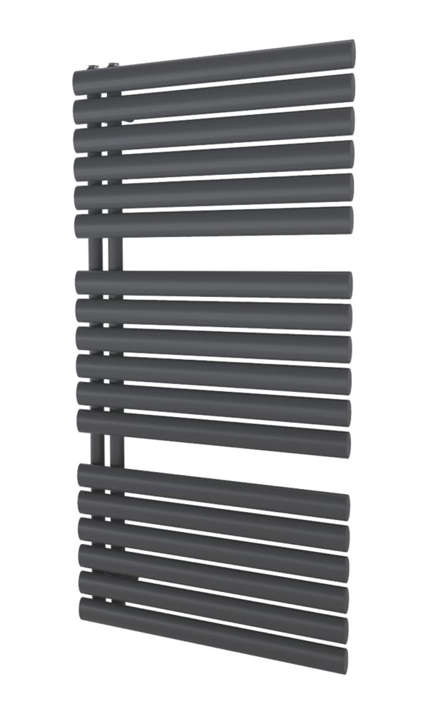 Ximax 1164mm x 600mm 2222BTU Anthracite Flat Designer Towel Radiator