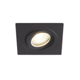 Spa Cali Adjustable Square Downlights Matt Black 4 Pack