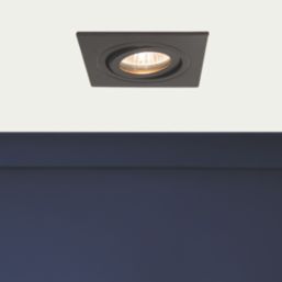 Spa Cali Adjustable Square Downlights Matt Black 4 Pack