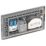 British General Nexus Metal 4-Gang Quadruplex TV Socket Black Nickel
