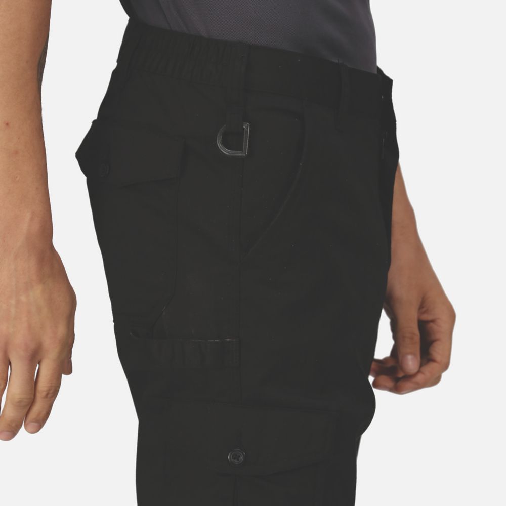 Regatta Pro Cargo Trousers Black 32 W 31 L Screwfix