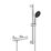 Grohe Precision Get HP Rear-Fed Exposed Chrome Thermostatic Shower Mixer Set 600mm