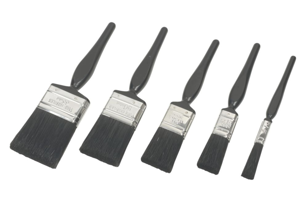 No Nonsense Synthetic Paint Brush Set 5 Pieces