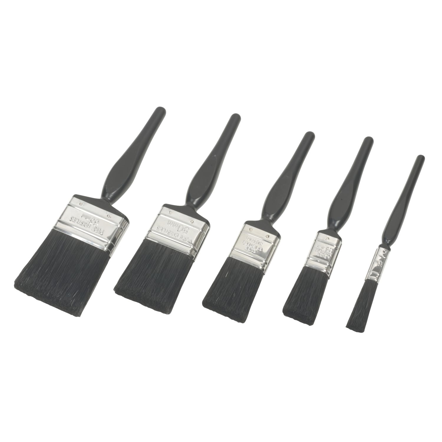 No Nonsense Synthetic Paint Brush Set 5 Pieces (63231)