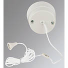 Crabtree Capital 6A 1-Way Pull Cord Switch White