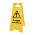Danger Men at Work A-Frame Safety Sign 600mm x 290mm
