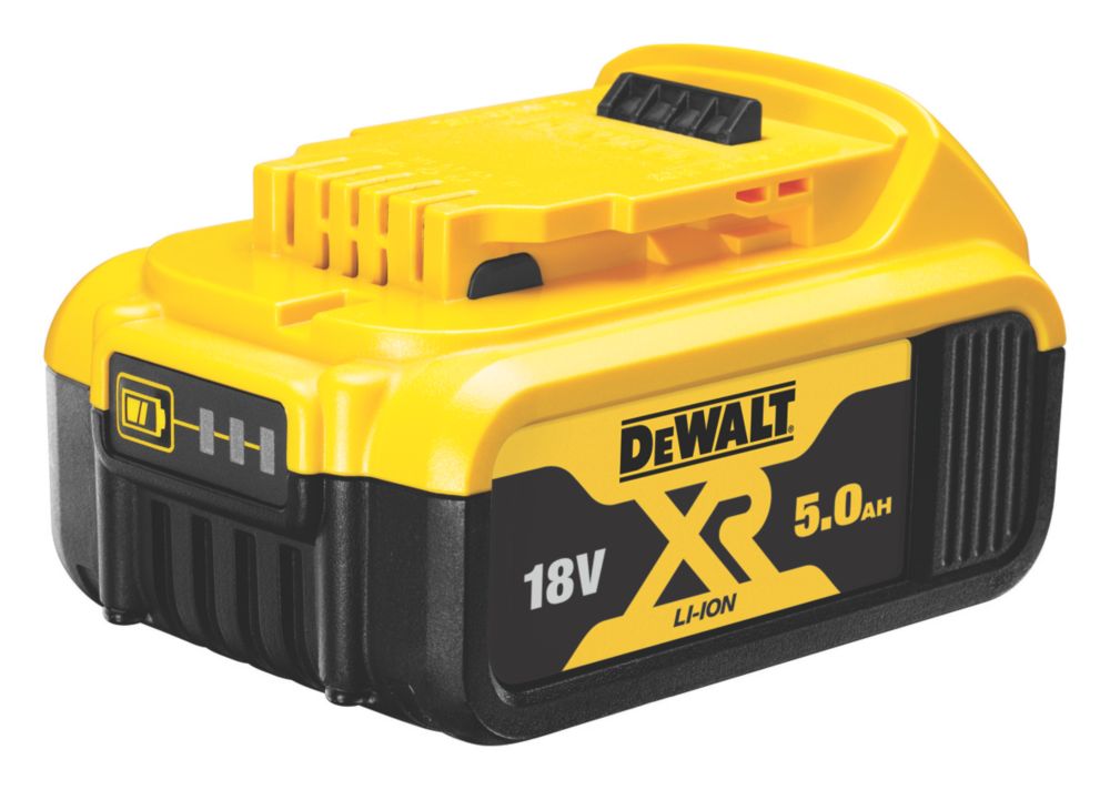 DeWalt 18v XR Cordless Twin Li-ion Battery and Charger Pack 5ah