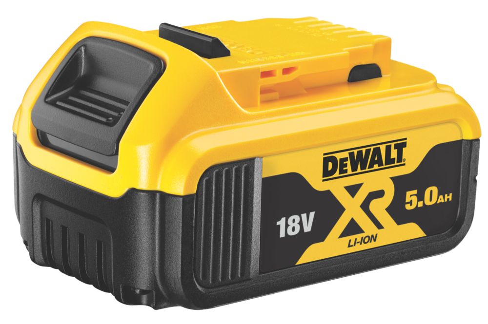 DeWalt 18v XR Cordless Twin Li-ion Battery and Fast Charger Pack 5ah