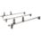 Van Guard VG283-3 Hyundai iLoad 2009 on ULTI Van Roof Bars 1400mm