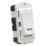 Knightsbridge  20AX 2-Way Grid Retractive Switch Module 'Press' White