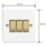 Varilight  10A 3-Gang 2-Way Light Switch  Chalk White