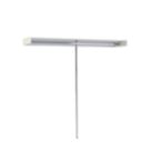 Spacepro  Interior Unit Shelf with Hanger Bar White 2700mm x 110mm