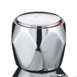 Bristan Club Chrome 70mm Deck Mounted Round Head 2 Tap Holes Bath Pillar Tap