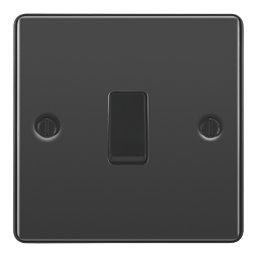 LAP  20A 16AX 1-Gang 2-Way Light Switch  Black Nickel with Black Inserts