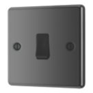 LAP  20A 16AX 1-Gang 2-Way Light Switch  Black Nickel with Black Inserts