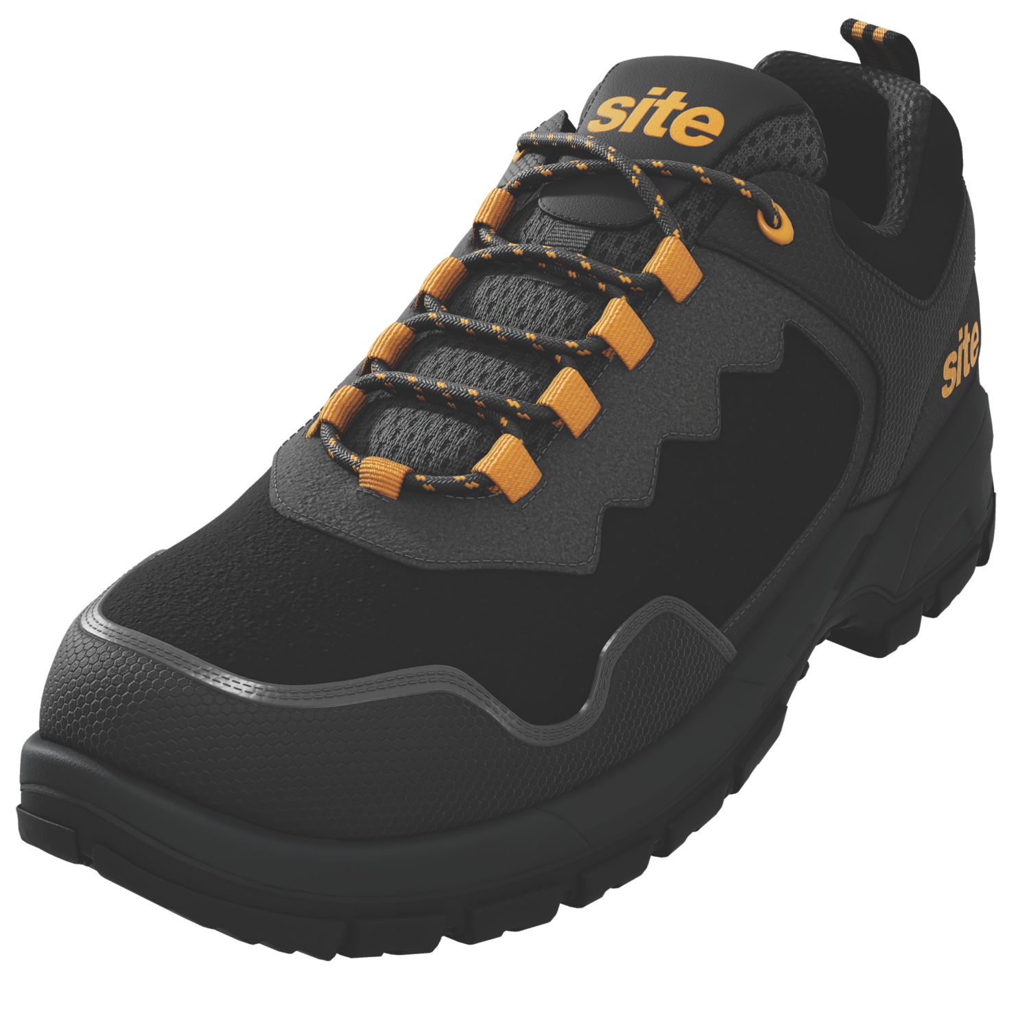 Site Rothlin Size 8 Black Steel Toe Cap Safety Trainers (632RR)
