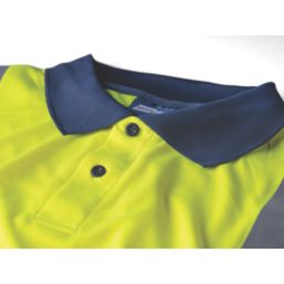Tough Grit  High Visibility Polo Yellow / Navy Large 45½" Chest