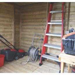 Forest Timberdale 8' x 6' 6" (Nominal) Pent Tongue & Groove Timber Shed with Base