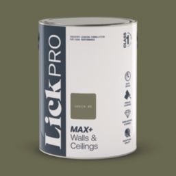 LickPro Max+ 5Ltr Green 05 Eggshell Emulsion  Paint