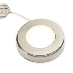 VEW Galaxy Round LED Cabinet Lights Steel 2.6W 192lm 3 Pack