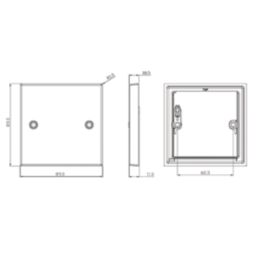 Knightsbridge  1-Gang Blanking Plate Antique Brass