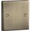 Knightsbridge  1-Gang Blanking Plate Antique Brass