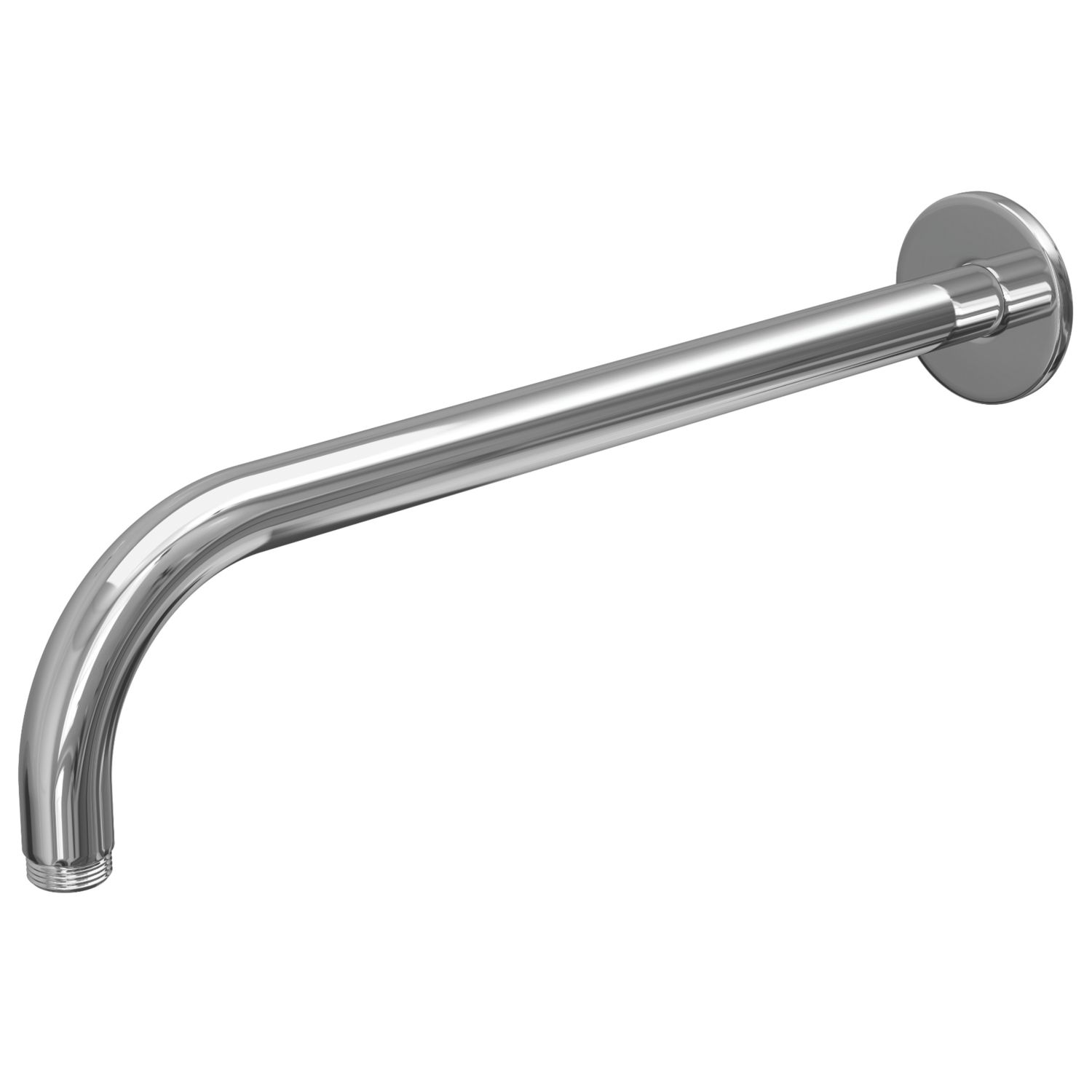 ETAL Pinto Round Wall Mounted Shower Arm Chrome 365mm x 22mm (632VN)