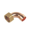 Flomasta  Copper End Feed Angled Tap Connector 15mm x 1/2"