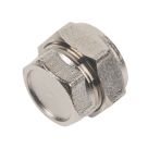 Flomasta  Chrome-Plated Brass Compression Stop End 22mm