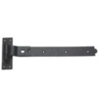 Smith & Locke Black Powder-Coated Cranked Gate Hinge Hook & Band 165mm x 612mm x 51.5mm